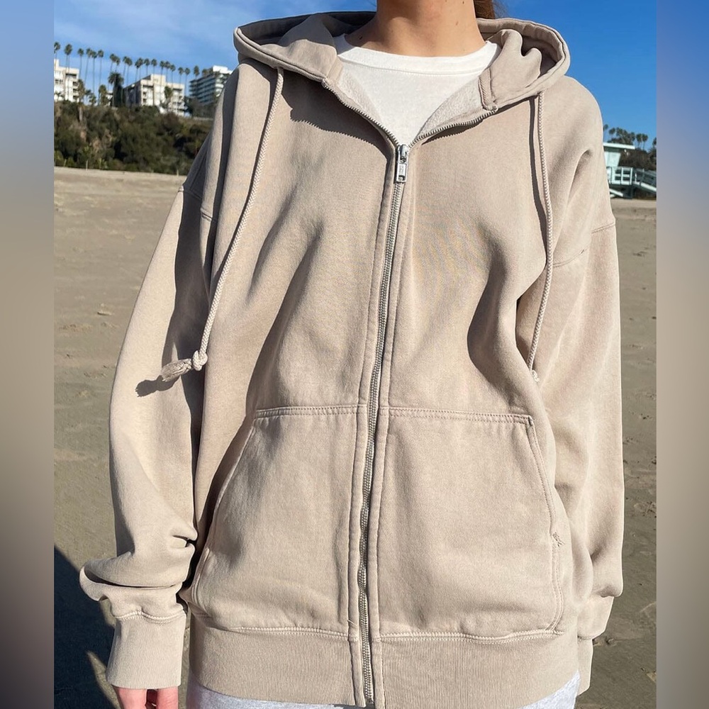 Brandy Melville Christy zip up hoodie
